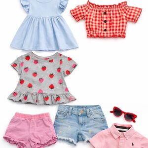 six-piece girls summer fun bundle size 2–3